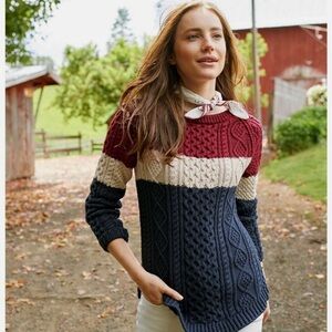 LL Bean Signature Women’s Fisherman Tunic Sweater (Size Small)